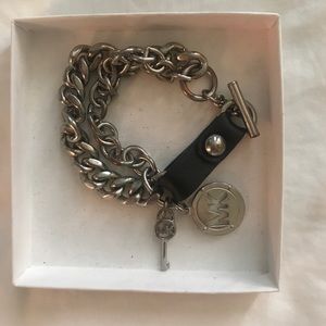 Michael Kors Black Chain Bracelet